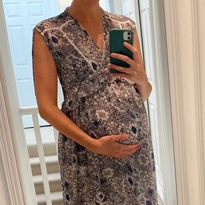 SUNCOO Floral Maternity Dress